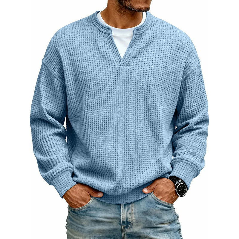 Célestin | Pull gaufré à col superposé