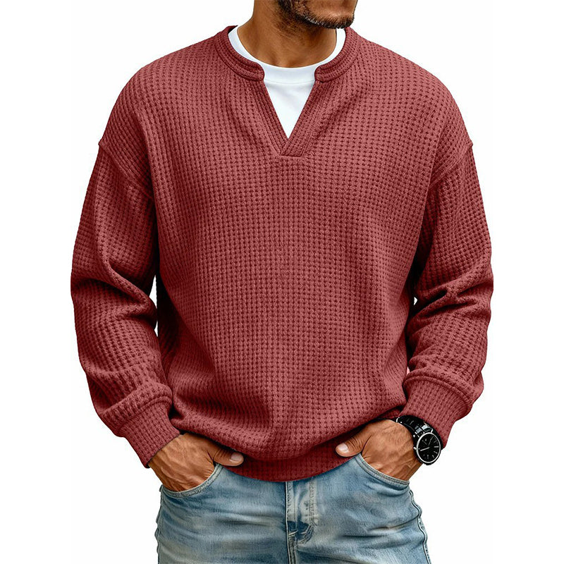 Célestin | Pull gaufré à col superposé