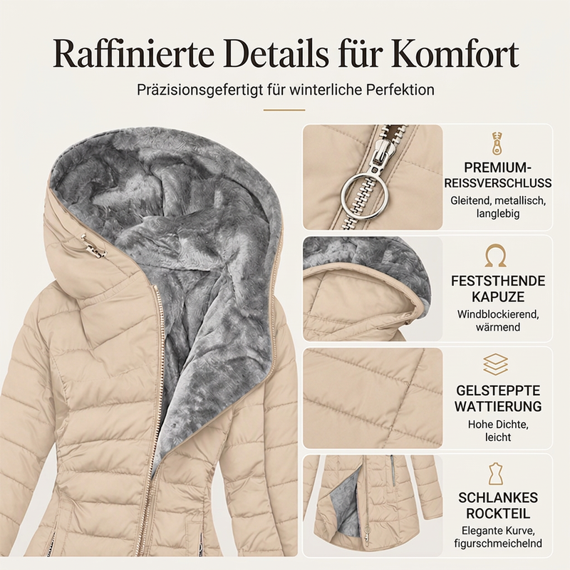 Gabrielle | Manteau hiver capuche isolé