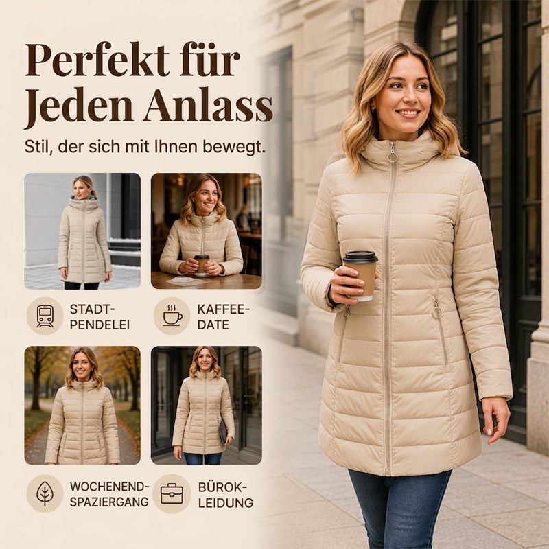 Gabrielle | Manteau hiver capuche isolé