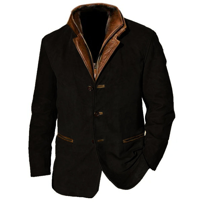 Augustin | Veste suédine col doublé