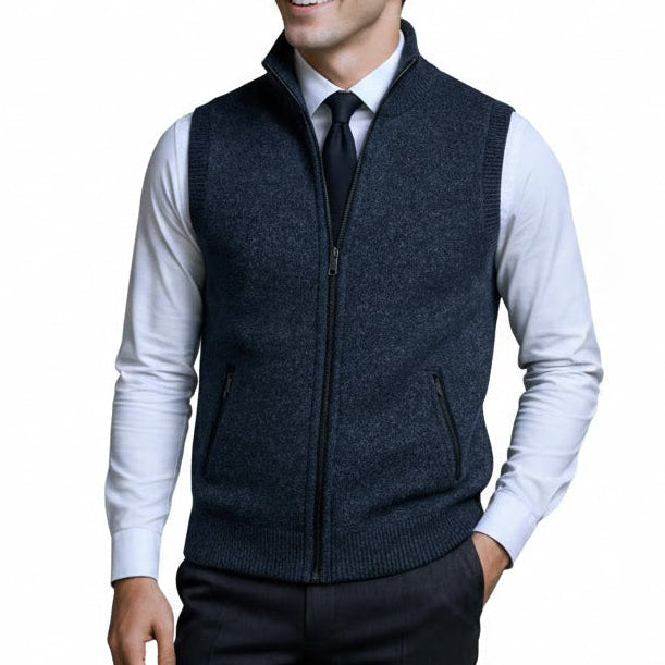 Raphaël | Gilet zippé col montant