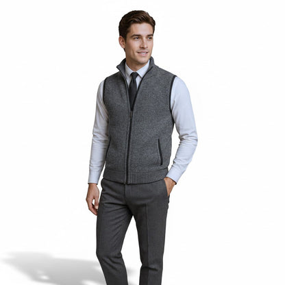 Raphaël | Gilet zippé col montant