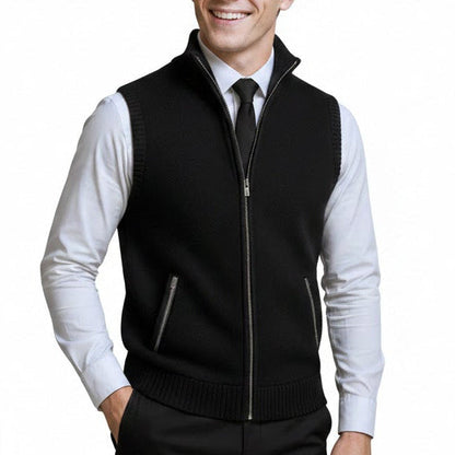 Raphaël | Gilet zippé col montant