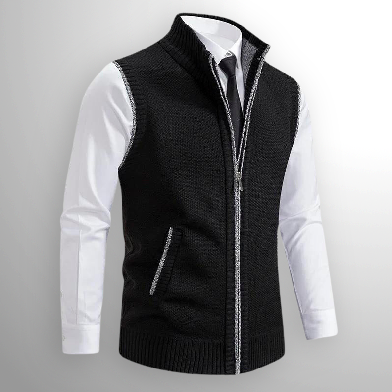 Raphaël | Gilet zippé col montant