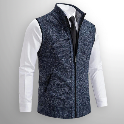 Raphaël | Gilet zippé col montant