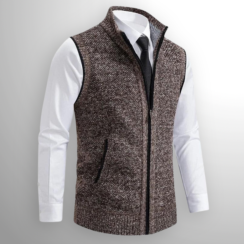 Raphaël | Gilet zippé col montant