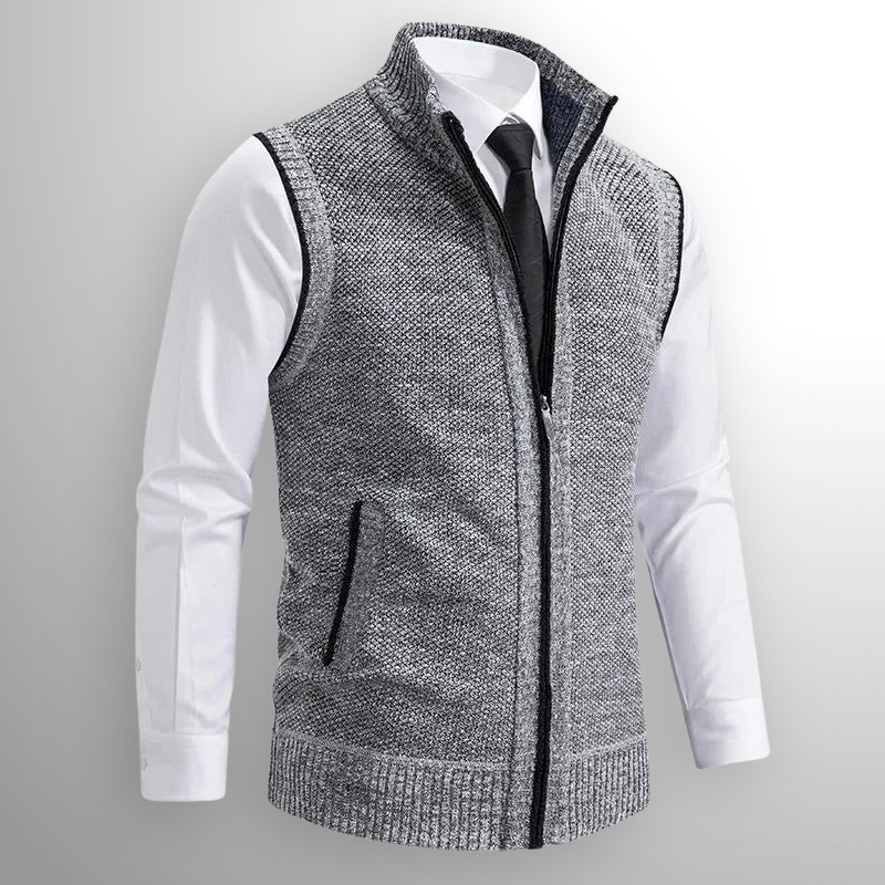 Raphaël | Gilet zippé col montant