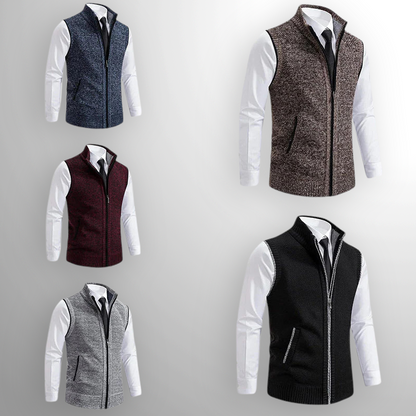 Raphaël | Gilet zippé col montant